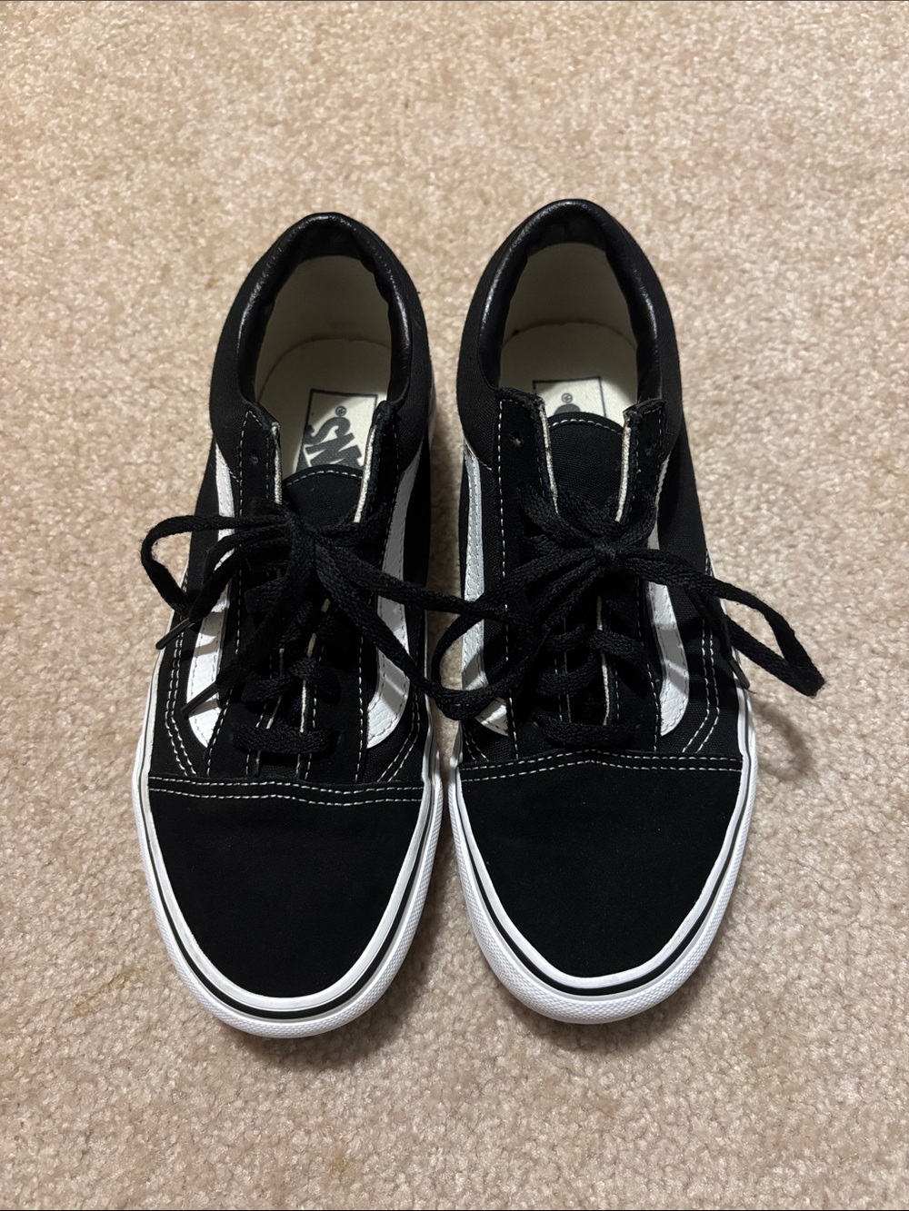 Vans Old Skool Sneakers in Black and White